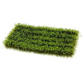 Warmtree 5 قطع من العشب الثابت نموذج خصلات العشب للسكك الحديدية العشب الاصطناعي المصغر لألعاب الحرب التضاريس DIY نموذج مشهد السكك الحديدية مشهد ألعاب الحرب (شريط أخضر فاتح)