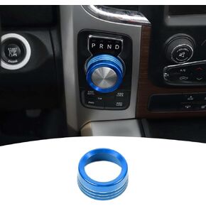 for Durango Gear Shift Knob Cover Trim Ring for Dodge RAM 2013-2017/Durango 2014-2017 Blue Interior Accessories