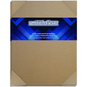 25 Sheets Chipboard 24pt (point) 8 X 10 Inches Light Weight Standard Photo|Picture-Frame Size .024 Caliper Thickness Cardboard Craft Packaging Brown Kraft Paper Board