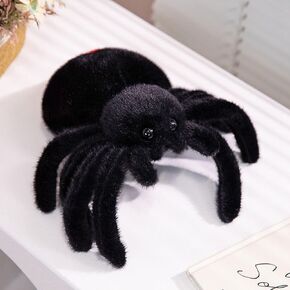 Halloween Stuffed Animal Spider Plush Soft Fur Huggable Green Spider Pillow, Adorable Playtime Plush Toy,Stuffed Spider Super Soft Plush Doll Animal Toy for Kids & Adults 9.8inch