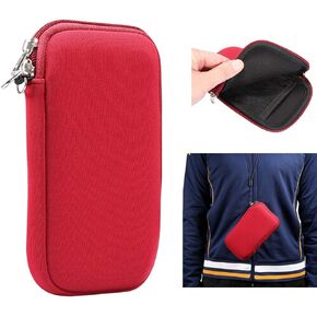 Neoprene Phone Pouch For Huawei mate 20X,Enjoy max,Honor 8X Max,7.2 inch Universal Cell Sleeve Mobile Bag with Zipper, Neck Lanyards Straps For Sony Xperia 10 Plus,Xperia 1,Xperia XA Ultra,1 II