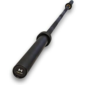 HulkFit Heavy-Duty Solid 2-Inch Olympic Weightlifting Barbell Bar for Bench Press, Squats & Deadlifts - Multicolor