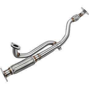 T304 Stainless Steel Exhaust Flex Y Pipe compatible with 2009-2017 Enclave Traverse Acadia Outlook