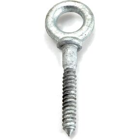 Forney 61369 Screw Eye Bolt Shoulder, Hot Dipped Galvanized, 1/2-Inch-by-3-1/4-Inch Overall Length