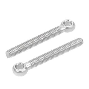 uxcell M12 x 70mm 304 Stainless Steel Machine Shoulder Lift Eye Bolt Rigging 4pcs