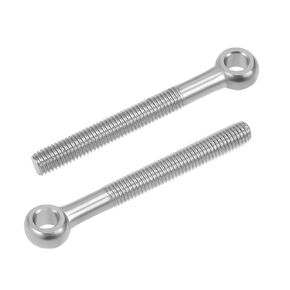 uxcell M10 x 90mm Machinery Shoulder Swing Lifting Eye Bolt 304 Stainless Steel Metric Thread 2pcs