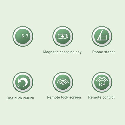 Bluetooth Remote Control App Page Turner, Camera Remote Shutter Selfie Button, Long Distance Control Remote Control Scrolling Ring with Charging Case for Various Cell Phone Systems (Pink) in Saudi Arabia