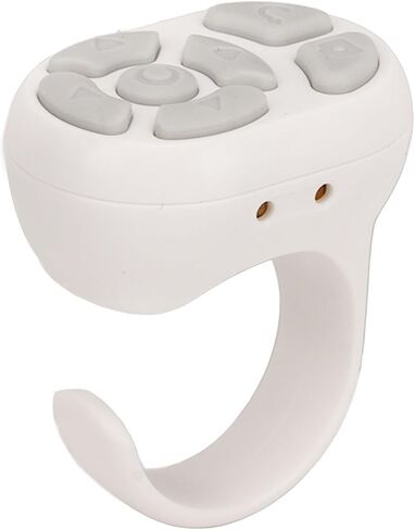 Bluetooth Remote Control App Page Turner, Camera Remote Shutter Selfie Button, Long Distance Control Remote Control Scrolling Ring with Charging Case for Various Cell Phone Systems (Pink) in Saudi Arabia
