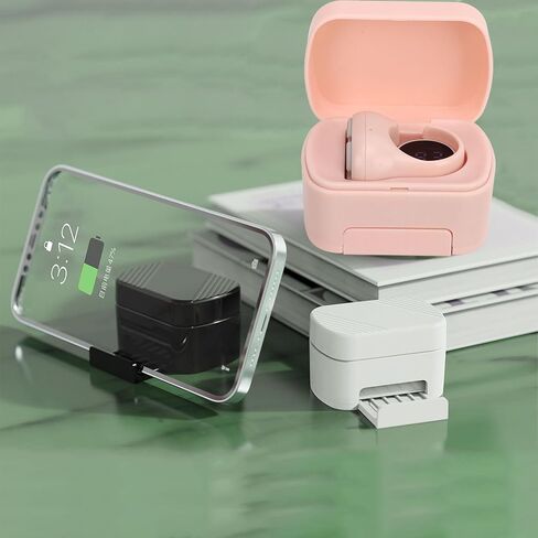 Bluetooth Remote Control App Page Turner, Camera Remote Shutter Selfie Button, Long Distance Control Remote Control Scrolling Ring with Charging Case for Various Cell Phone Systems (Pink) in Saudi Arabia