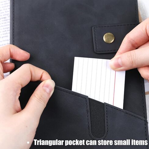 دفتر يوميات جلدي، 200 صفحة دفتر ملاحظات مسطر A5 غلاف فني يوميات للنساء والرجال والسفر المدرسي والأعمال التجارية باللون الأسود in Kuwait