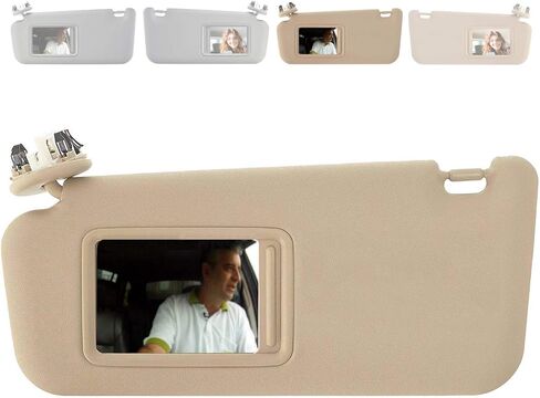 SAILEAD Sun Visor Replacement Compatible with Toyota RAV4 with Sunroof and Light 74320-42501-B2, for Year 2006 2007 2008 2009 2010 2011 2012 (Beige, Left Driver Side) in Saudi Arabia