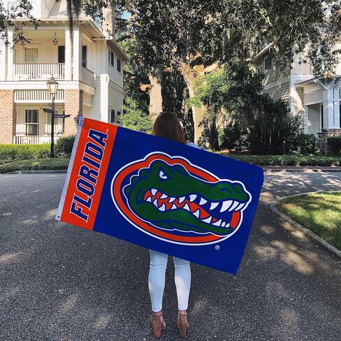 لافتة علم جامعة ديزرت كاكتوس فلوريدا UF Gators 100% بوليستر للاستخدام الداخلي والخارجي 3 × 5 أقدام (اسم الفريق) in Kuwait