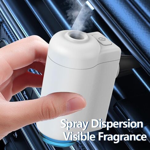 موزع معطر هواء للسيارة الذكية، معطر هواء للسيارة الذكية مع ثلاثة روائح قابلة للتعديل، رائحة السيارة الذكية (ناشر + 3 قطع زيوت) in Saudi Arabia