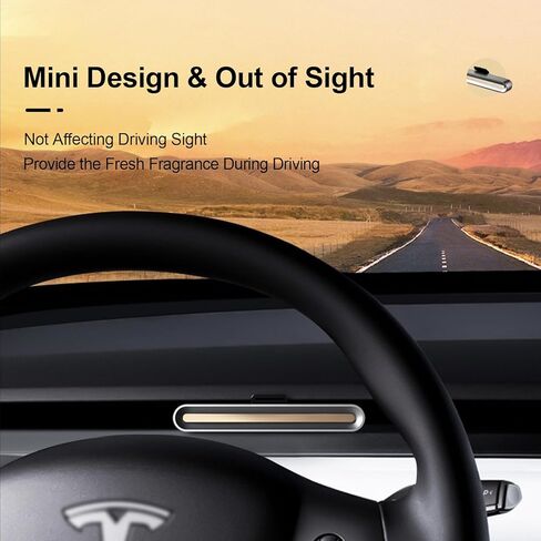 معطر هواء للسيارة في فتحة التهوية لملحقات Tesla Model Y/3، مجموعة موزع عطور الهواء تتضمن 4 أعواد عطرية طويلة الأمد + 1 عصا يمكنك صنعها بنفسك in Saudi Arabia