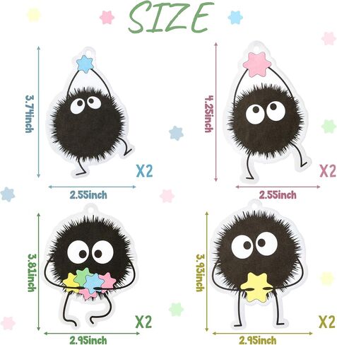 Anime Cute Soot Sprites Car Air Fresheners (8pcs) in Kuwait