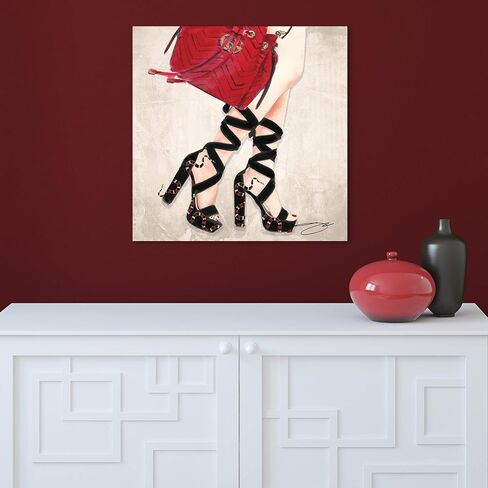 Empire Art Direct 24x 24 inches Standing Tall Fashion Printed Wall Art Unframed Free Floating Tempered Glass,Ready to Hang,Living Room, Bedroom ＆ Office in Saudi Arabia