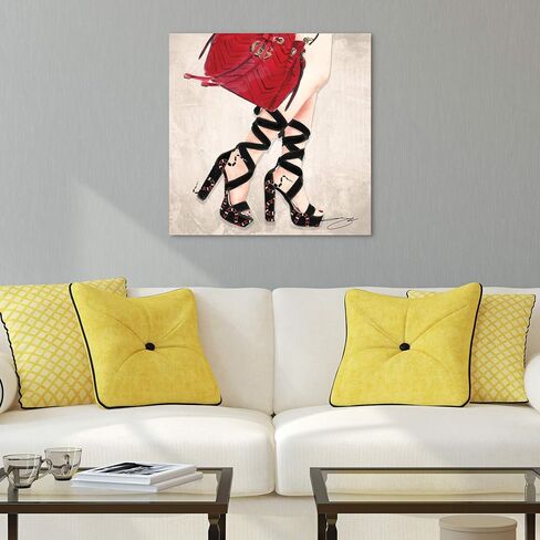Empire Art Direct 24x 24 inches Standing Tall Fashion Printed Wall Art Unframed Free Floating Tempered Glass,Ready to Hang,Living Room, Bedroom ＆ Office in Saudi Arabia