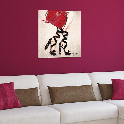 Empire Art Direct 24x 24 inches Standing Tall Fashion Printed Wall Art Unframed Free Floating Tempered Glass,Ready to Hang,Living Room, Bedroom ＆ Office in Saudi Arabia