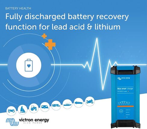 Victron Energy Blue Smart IP22 12-Volt 20 amp 120VAC, Single Output Battery Charger NEMA 5-15, Bluetooth in Saudi Arabia