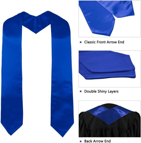 GraduatePro Kids Graduation Stole Kindergarten Sash Preschool 2024 Full Length 40" 12 Colors in Saudi Arabia