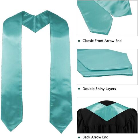 GraduatePro Kids Graduation Stole Kindergarten Sash Preschool 2024 Full Length 40" 12 Colors in Saudi Arabia