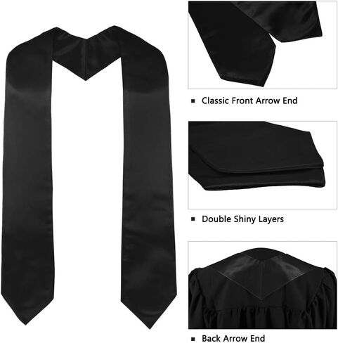 GraduatePro Kids Graduation Stole Kindergarten Sash Preschool 2024 Full Length 40" 12 Colors in Saudi Arabia