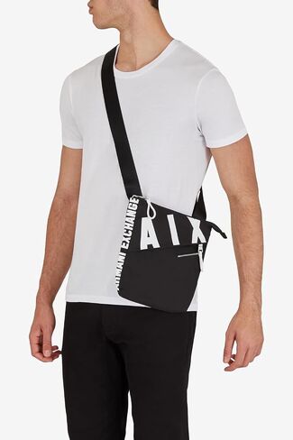 أ | حقيبة كروس للرجال من X ARMANI EXCHANGE بلون مغاير AX، أسود نيرو، مقاس واحد in Saudi Arabia