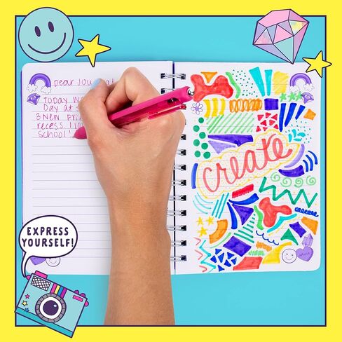 Just My Style Fidgiwear Rainbow D.I.Y. مجوهرات سكويش آند بوب، اصنع مجوهرات فيدجيت الخاصة بك للأطفال، تتضمن سحر إسفنجي، ألعاب فيدجيت مع لمسة أنيقة، مجموعة صنع الأساور للفتيات in Kuwait