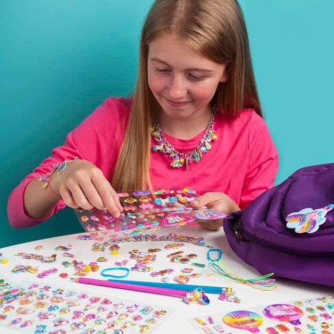 Craft-tastic — Puffy Charm Palooza — DIY Jewelry Craft Kit — Create Personalized Charms Using Easy to Make Puffy Charms — for Kids Ages 6 and Up in Saudi Arabia