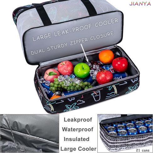 حقيبة شاطئ JIANYA مقاس XL للسيدات مقاومة للماء على الشاطئ وحقائب حمام السباحة مع أساسيات الشاطئ الباردة المقاومة للرمال للسفر في إجازة على الشاطئ in Kuwait