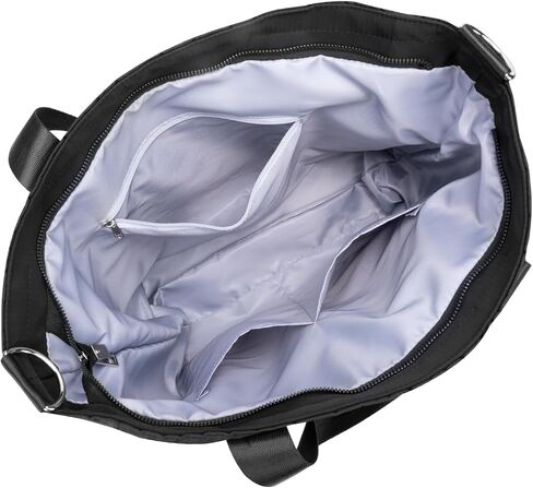 Iioscre Tote Bag for Women Men, Waterproof Work Nylon Tote Bag with Adjustable Strap,Crossbody Laptop Bag with Trolley Sleeve in Saudi Arabia