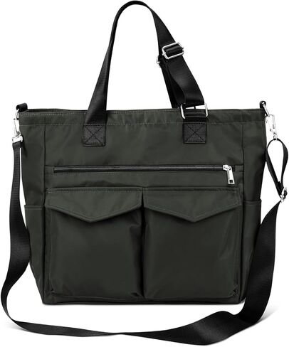 حقيبة يد Iioscre للنساء والرجال، حقيبة حمل من النايلون مقاومة للماء مع حزام قابل للتعديل، حقيبة كمبيوتر محمول حول الجسم مع أكمام بعجلات in Kuwait