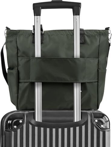 حقيبة يد Iioscre للنساء والرجال، حقيبة حمل من النايلون مقاومة للماء مع حزام قابل للتعديل، حقيبة كمبيوتر محمول حول الجسم مع أكمام بعجلات in Kuwait