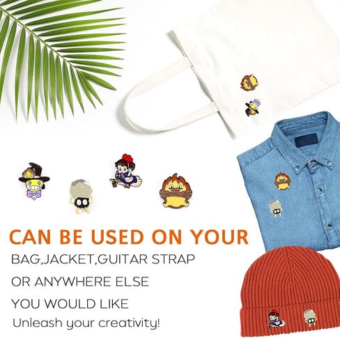 دبابيس أمان لطيفة/أزرار/شارة (4 قطع) لوازم مكتبية دبابيس أمان جمالية يابانية من كارتون ميرش لحقيبة الظهر للمراهقين in Kuwait