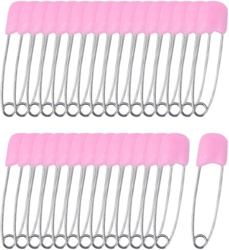 50 Pcs Large Baby Diaper Pins Craft Clothes Safety Pins Tag Fastening Pins Fabric Sewing Safety Pins Art Crafting Safety Pins with Locking Closures Black in Saudi Arabia