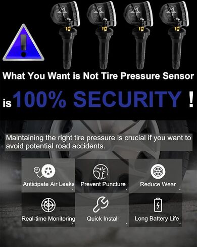 أجهزة استشعار ضغط الإطارات المسبقة البرنامج TPMS لـ: -Chevy لـ: -GMC لـ: -Cadillac لـ: -Buick لـ: -مستشعر نظام مراقبة ضغط الإطارات Hummer 315 ميجا هرتز، 13598771 13598772 13586335 (1 قطعة) in Kuwait