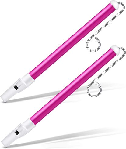 Yeshone 2 جهاز كمبيوتر شخصى الشريحة صافرة أداة الشريحة صافرة لعبة صافرة الشريحة للبالغين صافرة سخيفة صفارة بلاستيكية الشريحة مع قضبان منزلقة الفولاذ المقاوم للصدأ للألعاب، الأرجواني in Kuwait