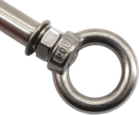 2Pcs M10x120 304 Stainless Steel Lifting Ring Expansion Bolt Shield Anchor Eye Bolt Screw in Saudi Arabia
