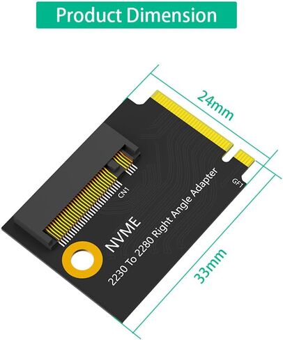 لوحة JMT M.2 المعدلة 2230 إلى 2280 مم NVME MKey Modification PCB Circuit Board متوافقة مع وحدة التحكم في الألعاب المحمولة ROG Ally (4 طبقات Pcie4 طويلة) in Kuwait