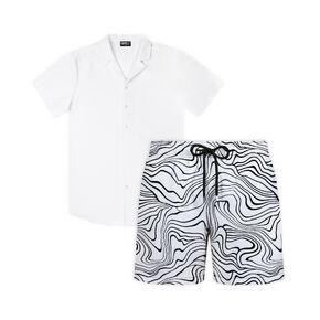 Capelle Miami White Tide - Men's Matching Resort Set in Kuwait
