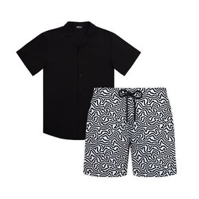 Capelle Miami Dark Maze - Men's Matching Resort Set in Kuwait