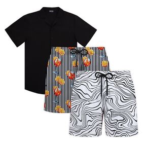 Capelle Miami Midnight Surf - Men's Matching Resort Set | 2 Shorts + Shirt in Saudi Arabia