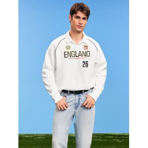 Old Navy FIFA World Cup 26™ England Dynamic Fleece Collared Graphic Sweatshirt for Men - England in Kuwait