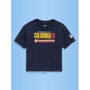 تي شيرت برسومات كبيرة الحجم للجنسين من Old Navy كأس العالم FIFA 26™ كولومبيا للأطفال الصغار - كولومبيا in Kuwait
