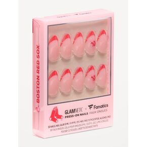مجموعة أظافر Old Navy Glamnetic x Fanatics Boston Red Sox Press-On - بوسطن ريد سوكس in Kuwait