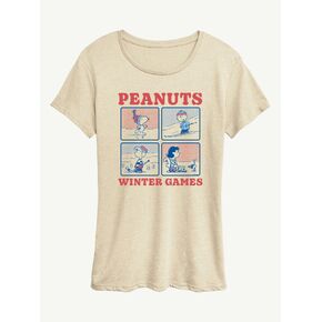 تي شيرت برسومات قصيرة الأكمام من Old Navy Peanuts Winter Games - خشب البتولا in Kuwait