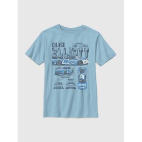 Old Navy Chase Elliot Hendrick Motorsports Diagram Graphic T-Shirt for Boys - Light Blue in Kuwait