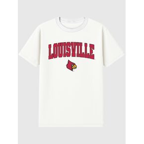 تيشيرت بطبعة شعار جامعة لويزفيل آرك للرجال من Old Navy University of Louisville - أبيض in Kuwait