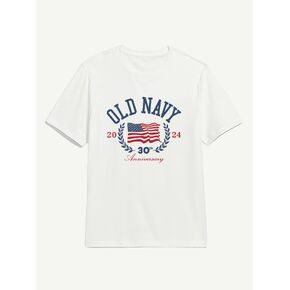 Old Navy Heritage 2024 Flag Graphic T-Shirt - WHITE in Kuwait