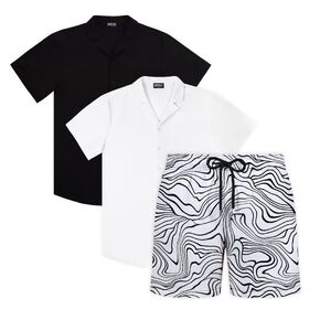 Capelle Miami Shadow Break - Men's Matching Resort Set | Short + 2 Shirts in Kuwait